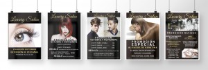 Luxury Salon Posters Promociones, Salon de Belleza Integral en Xàtiva. Diseño de Identidad corporativa por Impresionarte